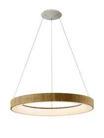 M8575  Niseko II Ring Pendant 65cm 50W LED Wood